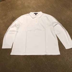 Lands End Long Sleeve Polo Large. New